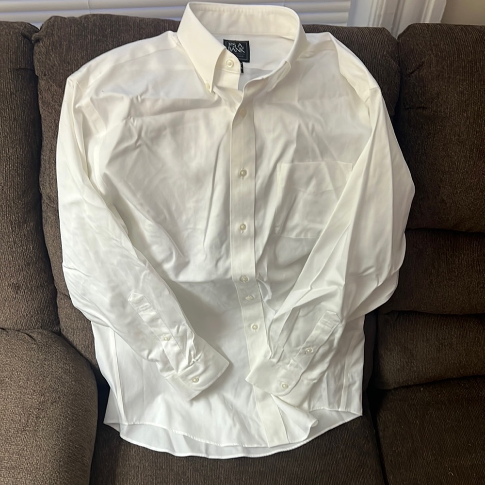Jos A Banks white dress shirt